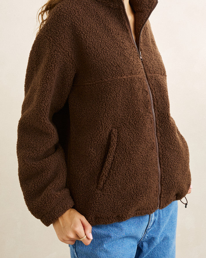 Rhythm Zip Through Sherpa Fleece