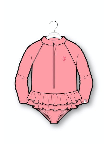 Seafolly Girls Essentials Skirted Paddlesuit