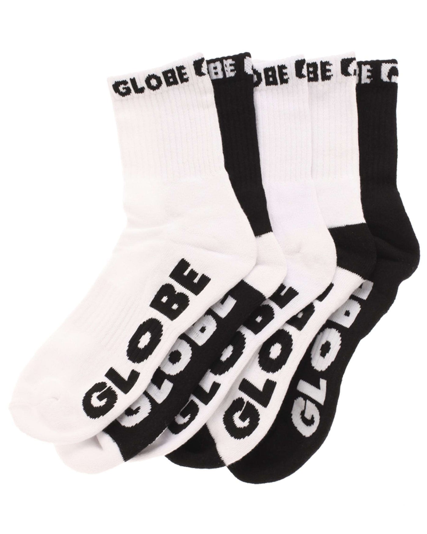 Globe Quarter Sock 5PK