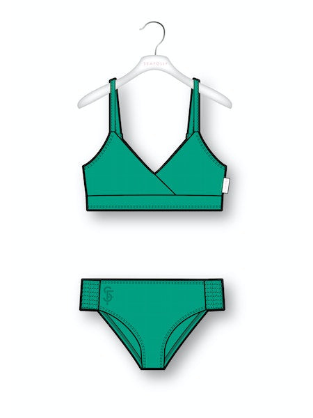 Seafolly Girls Essentials Shirred Bikini