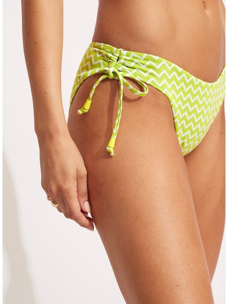 Seafolly Loop Tie Side Pant Celery