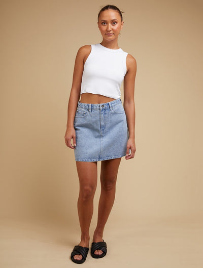 Silent Theory Leading Denim Skirt.