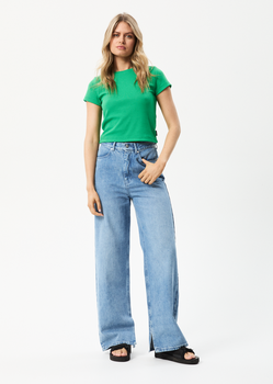 Afends Faith Hemp Rib Fitted Tee