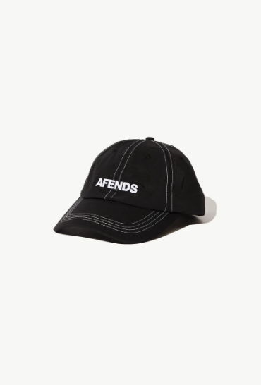 Afends Vinyl  6 Panel Cap  Black