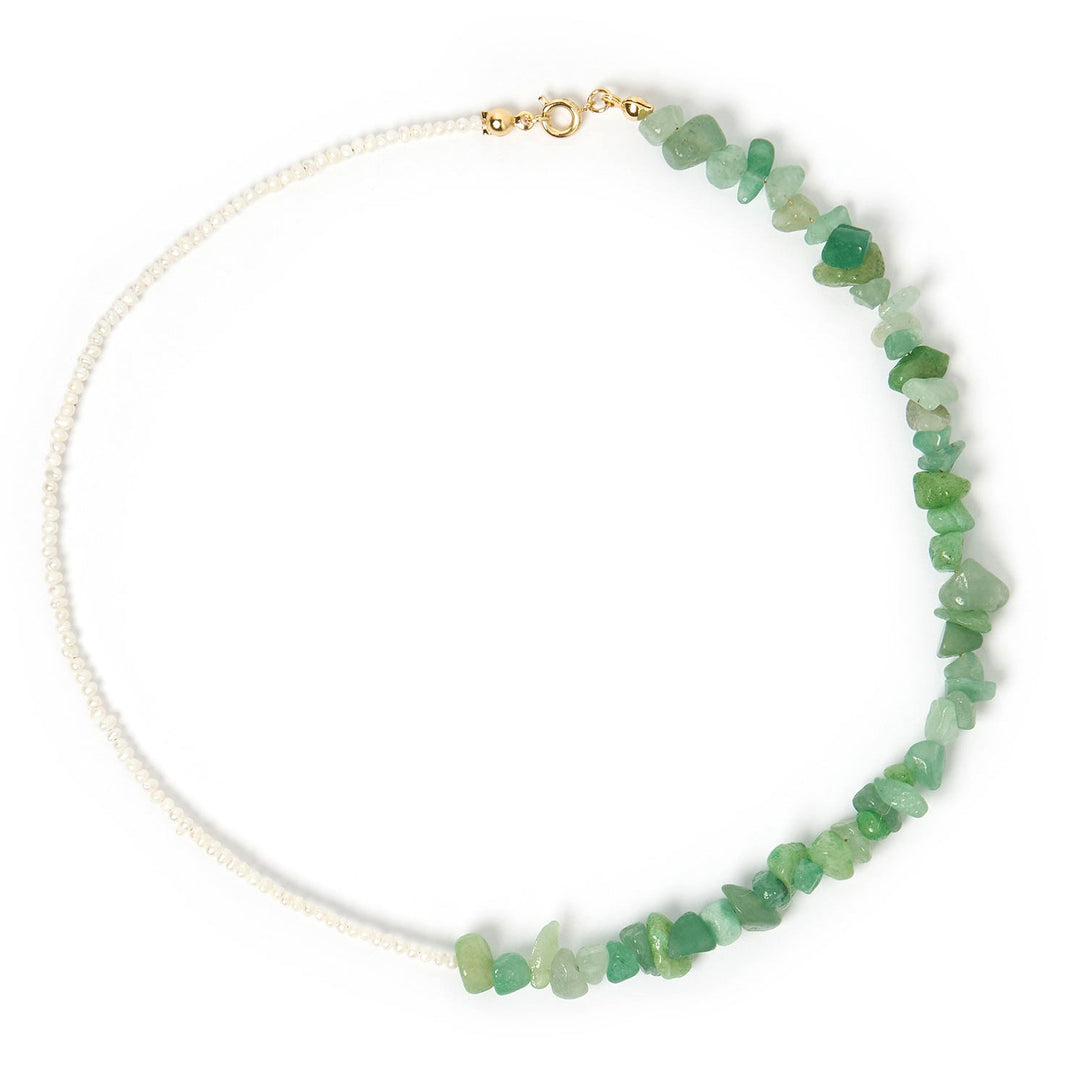 Arms of Eve Aaliyah Gemstone Necklace Green Jade