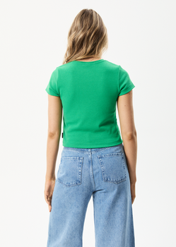 Afends Faith Hemp Rib Fitted Tee