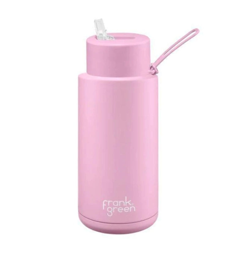 Frank Green Stainless Steel Ceramic Reusable Bottle with Straw