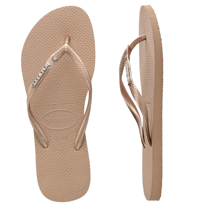 Havaianas Slim Metal Logo Crystal