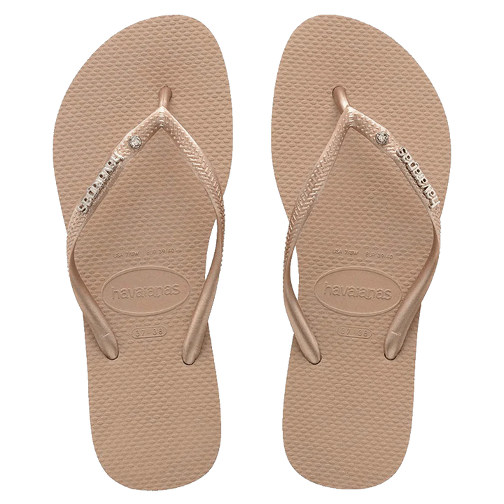 Havaianas Slim Metal Logo Crystal