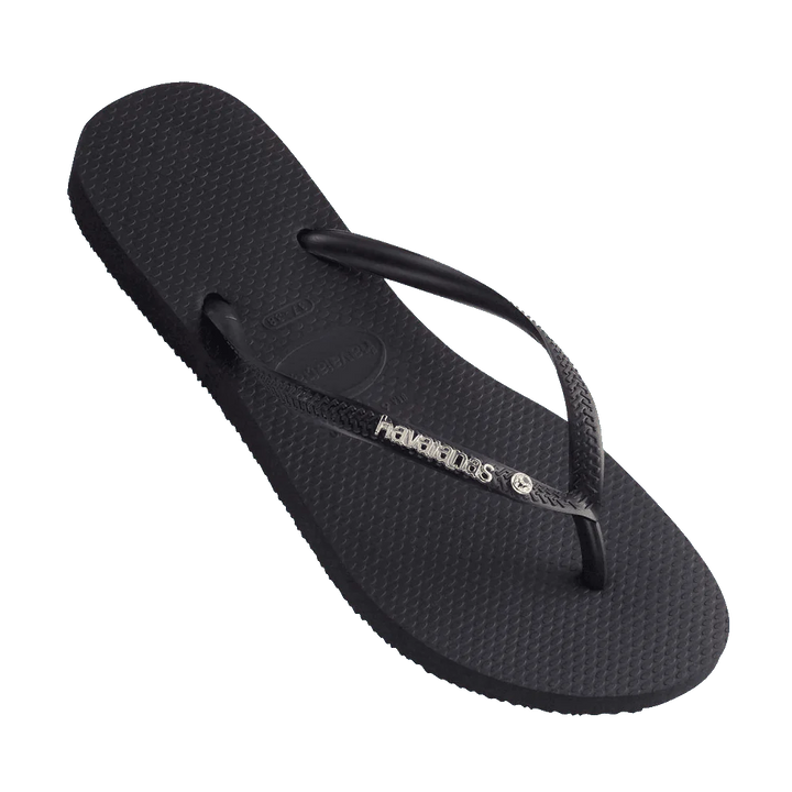 Havaianas Slim Metal Logo Crystal