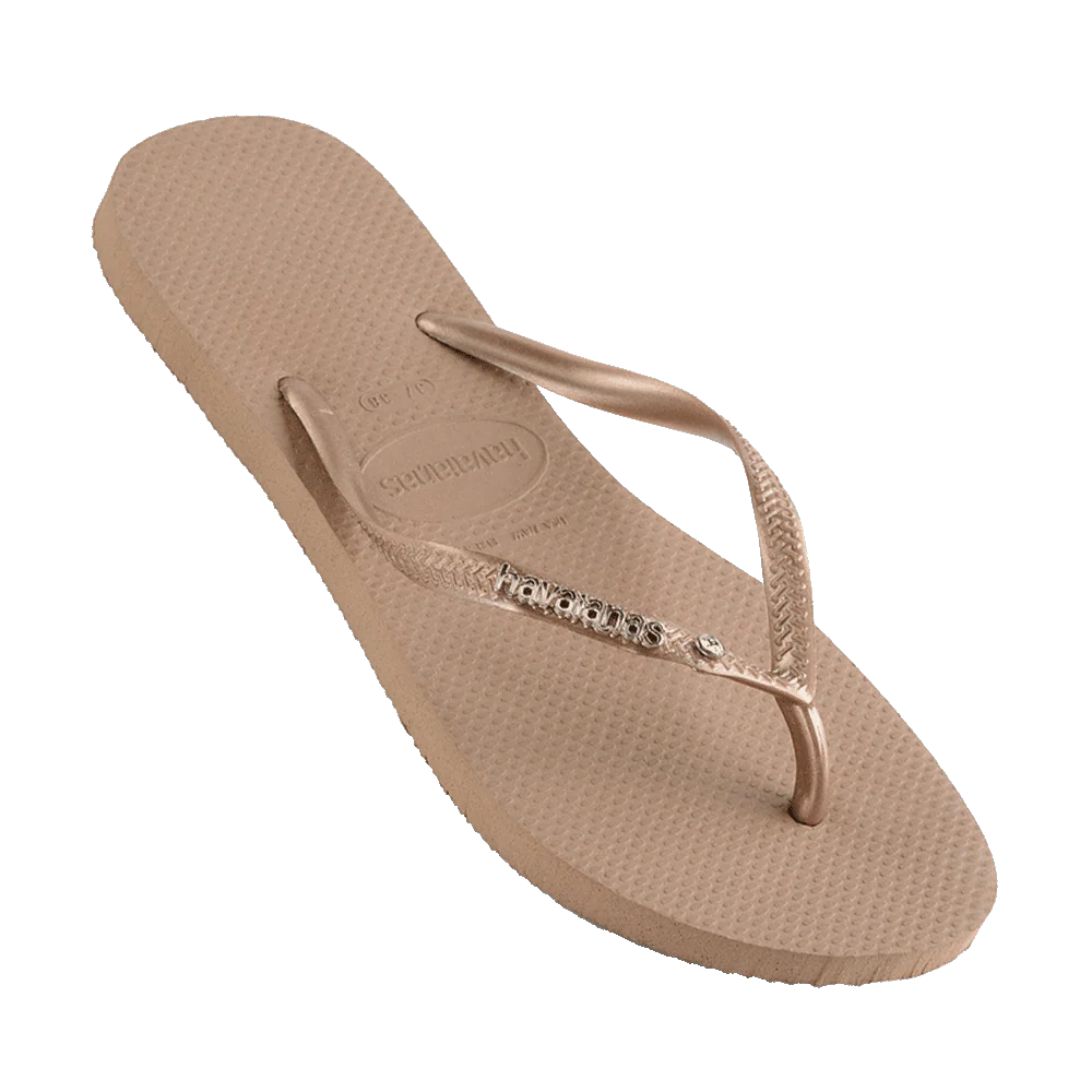 Havaianas Slim Metal Logo Crystal