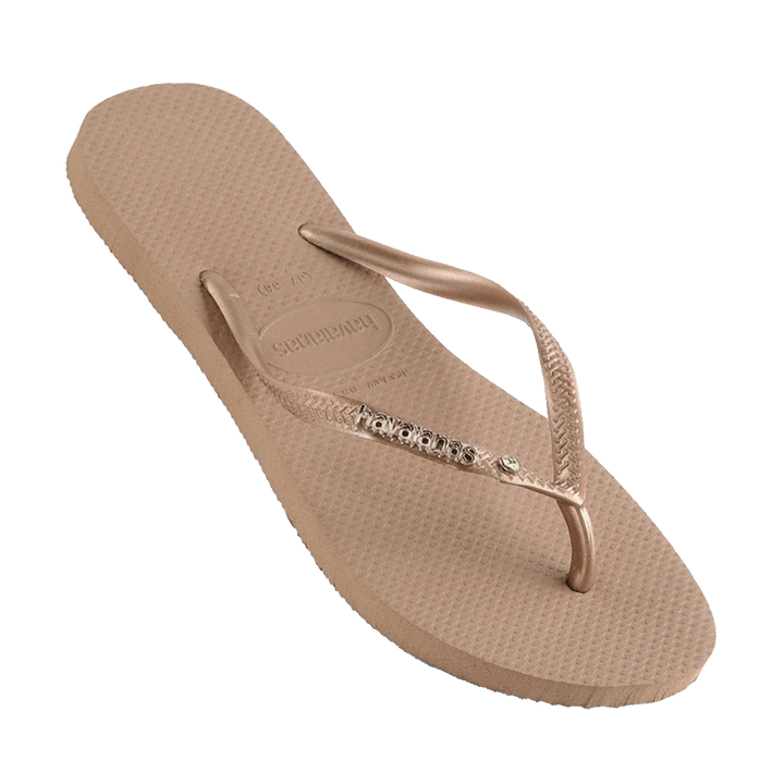 Havaianas Slim Metal Logo Crystal