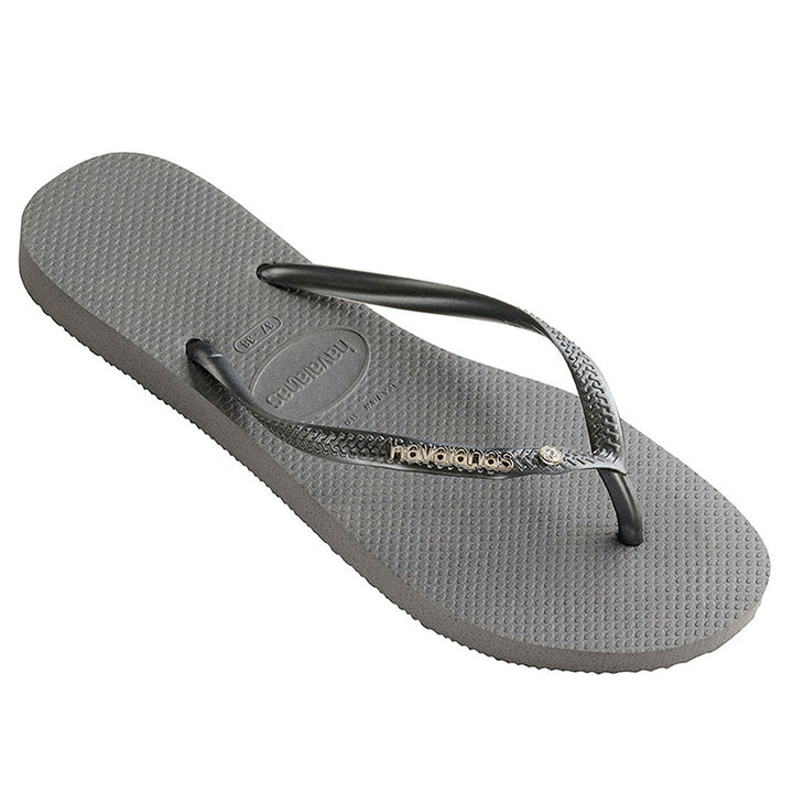 Havaianas Slim Metal Logo Crystal