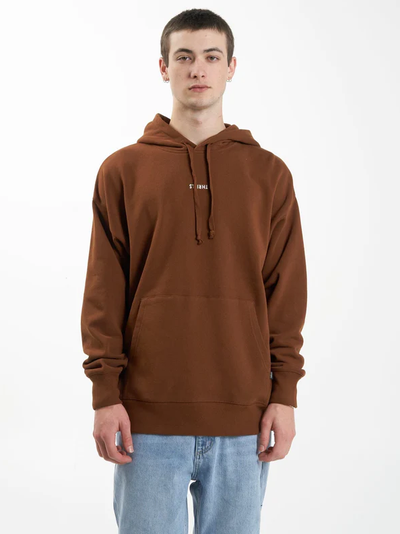 Thrills Minimal Slouch Pull On Hood - Chestnut