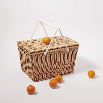 Sunnylife Large Picnic Cooler Basket Natural