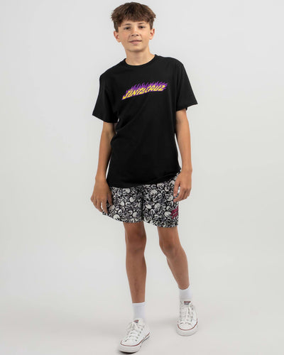 Santa Cruz Flame Strip Hand Tee