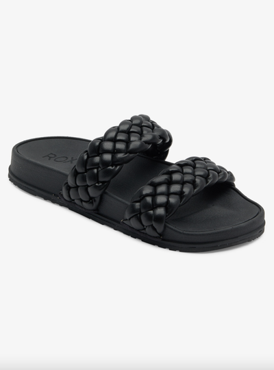 Roxy Slippy Braided Black