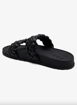 Roxy Slippy Braided Black