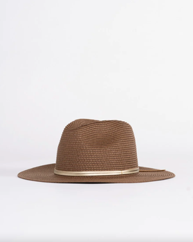 Rusty Gisele Straw Hat Chocolate