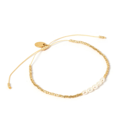 Arms of Eve Seline Gold and Pearl Bracelet