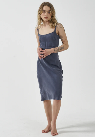 Thrills Sasha Slip Dress Marine Blue