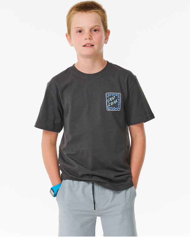 Rip Curl Shred Rock Logo Tee - Boy