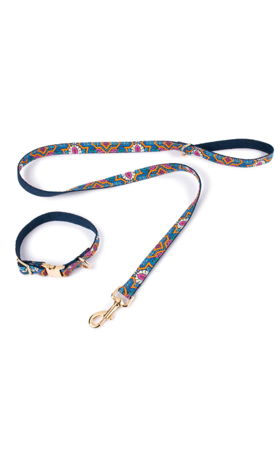 Tigerlily Dog Collar and Lead