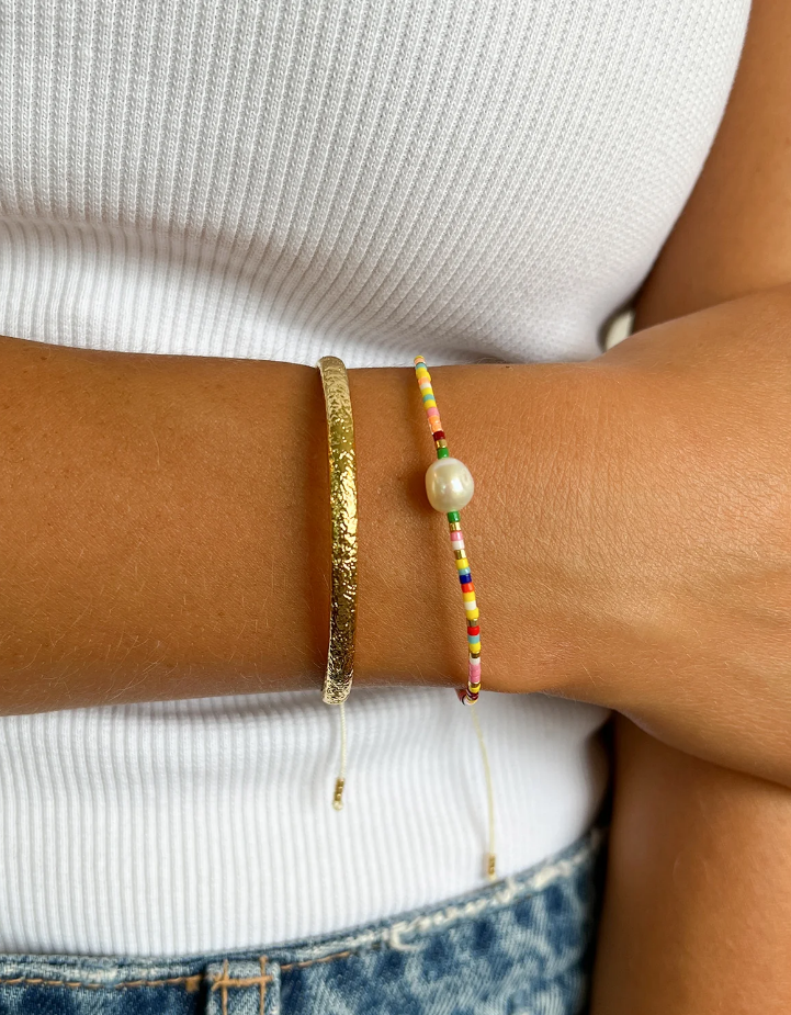 Arms Of Eve Marley Gold and Pearl Bracelet