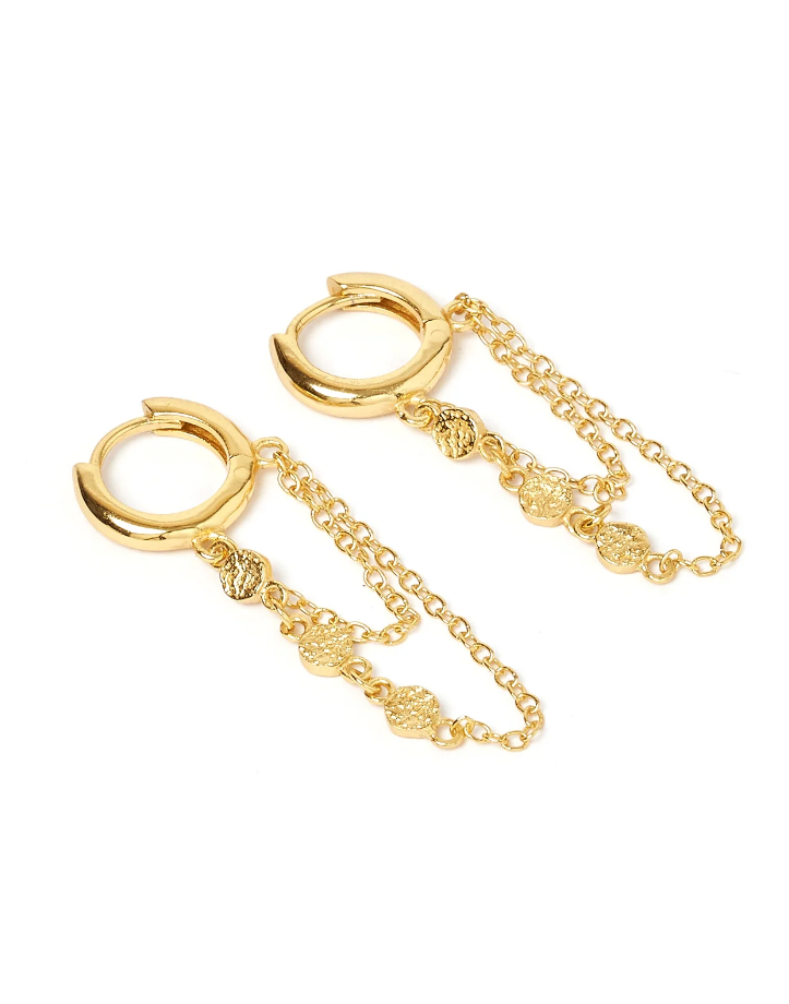 Arms Of Eve Paloma Gold Huggie Earrings