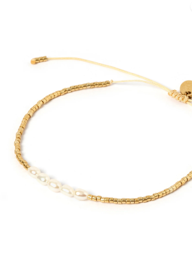 Arms of Eve Seline Gold and Pearl Bracelet