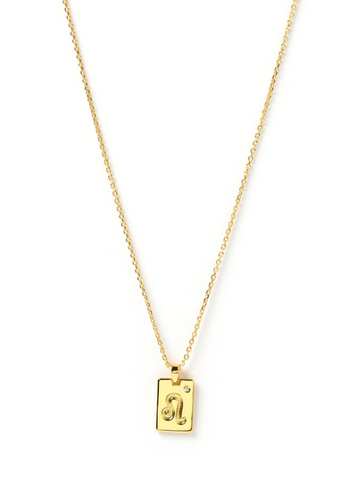 Arms of Eve Zodiac Gold Tag Necklace