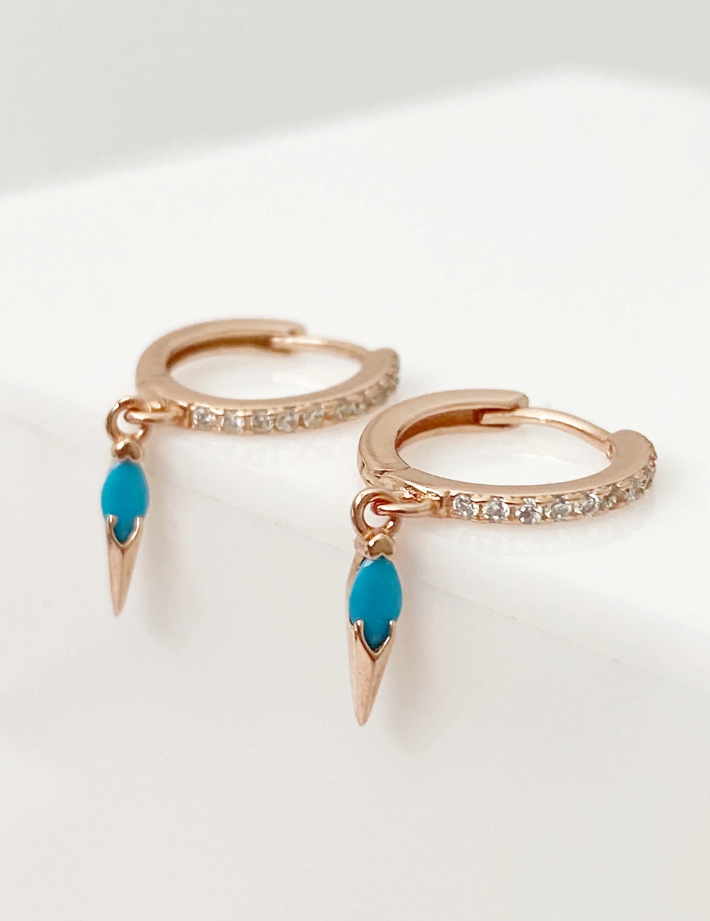 Blush &amp; Co Sia Turquoise Drop Earrings