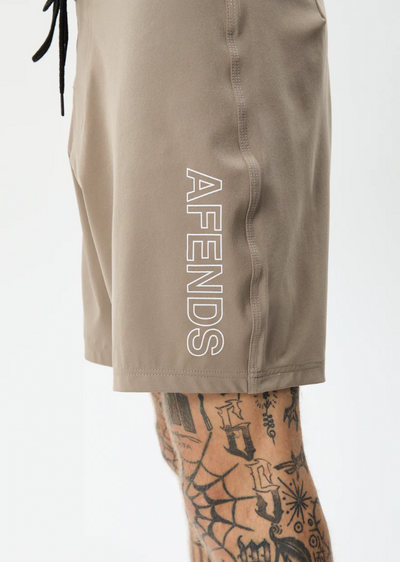 Afends Outline Recycled Fixed Waist Boardshorts