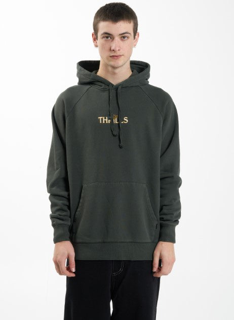 Thrills Secret Garden Raglan Pull On Hood - Oil Green