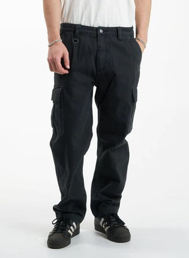 Thrills Slacker Denim Cargo Jean - Dusk Black