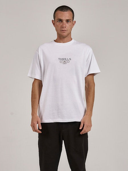 Thrills Bad Habits Club Merch Fit Tee - White