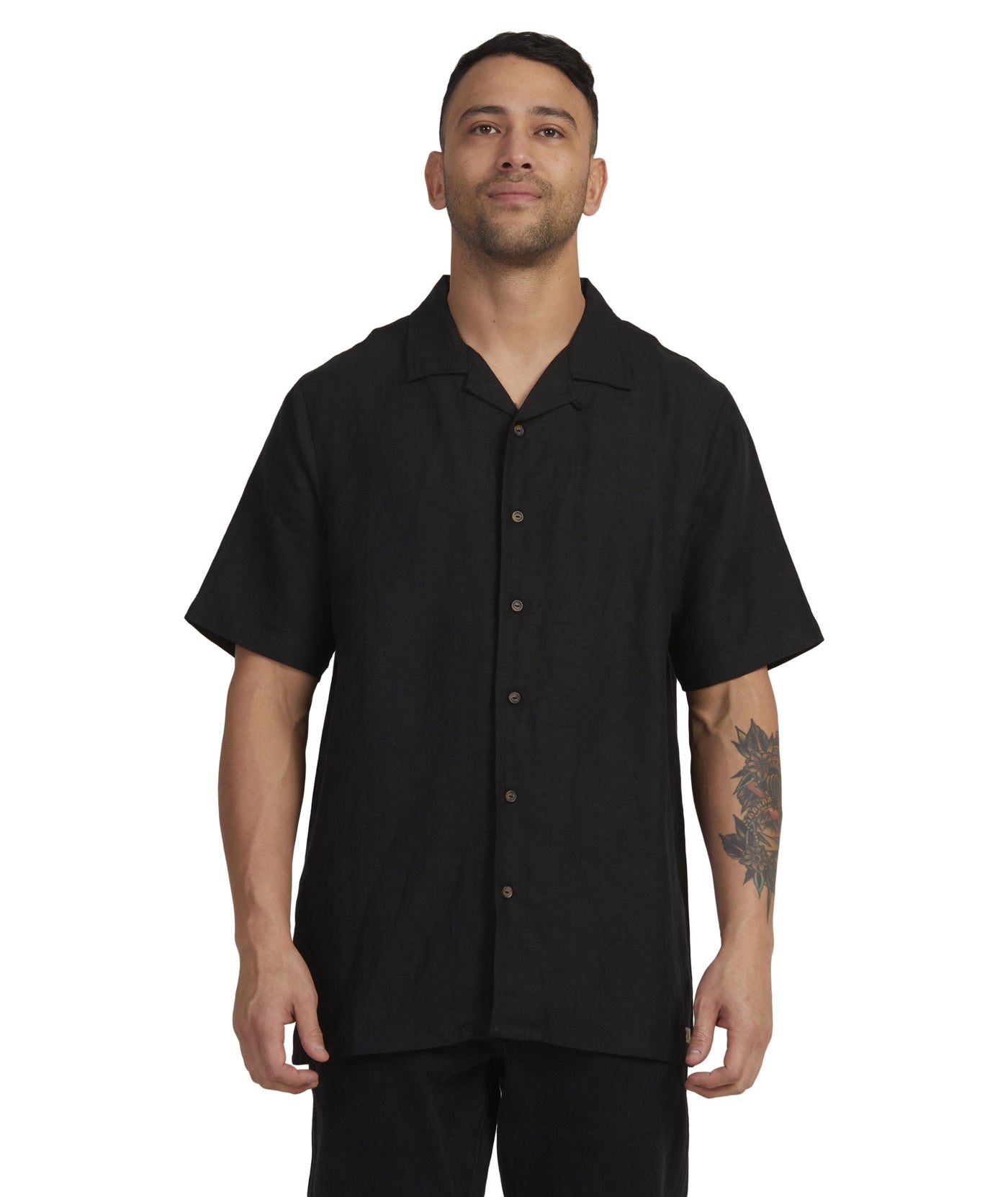 RVCA Black Grounds SS Shirt