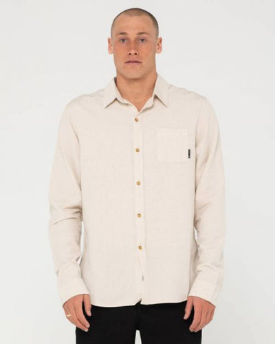 Rusty Overtone LS Linen Shirt