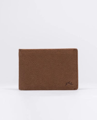 Rusty Busted Leather Wallet.