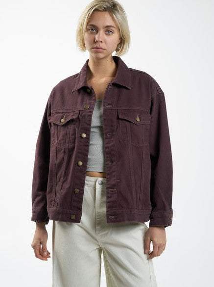 Thrills Madi Jacket - Chocolate Plum