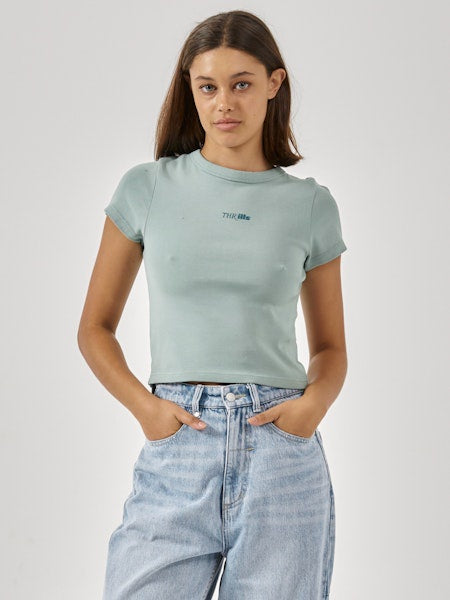 Thrills Two Minds Y2K Tee - Jadeite