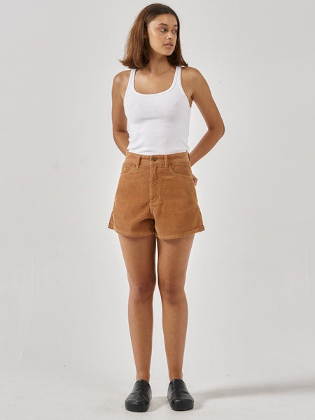 Thrills Erica Cord Short - Faded Tobacco