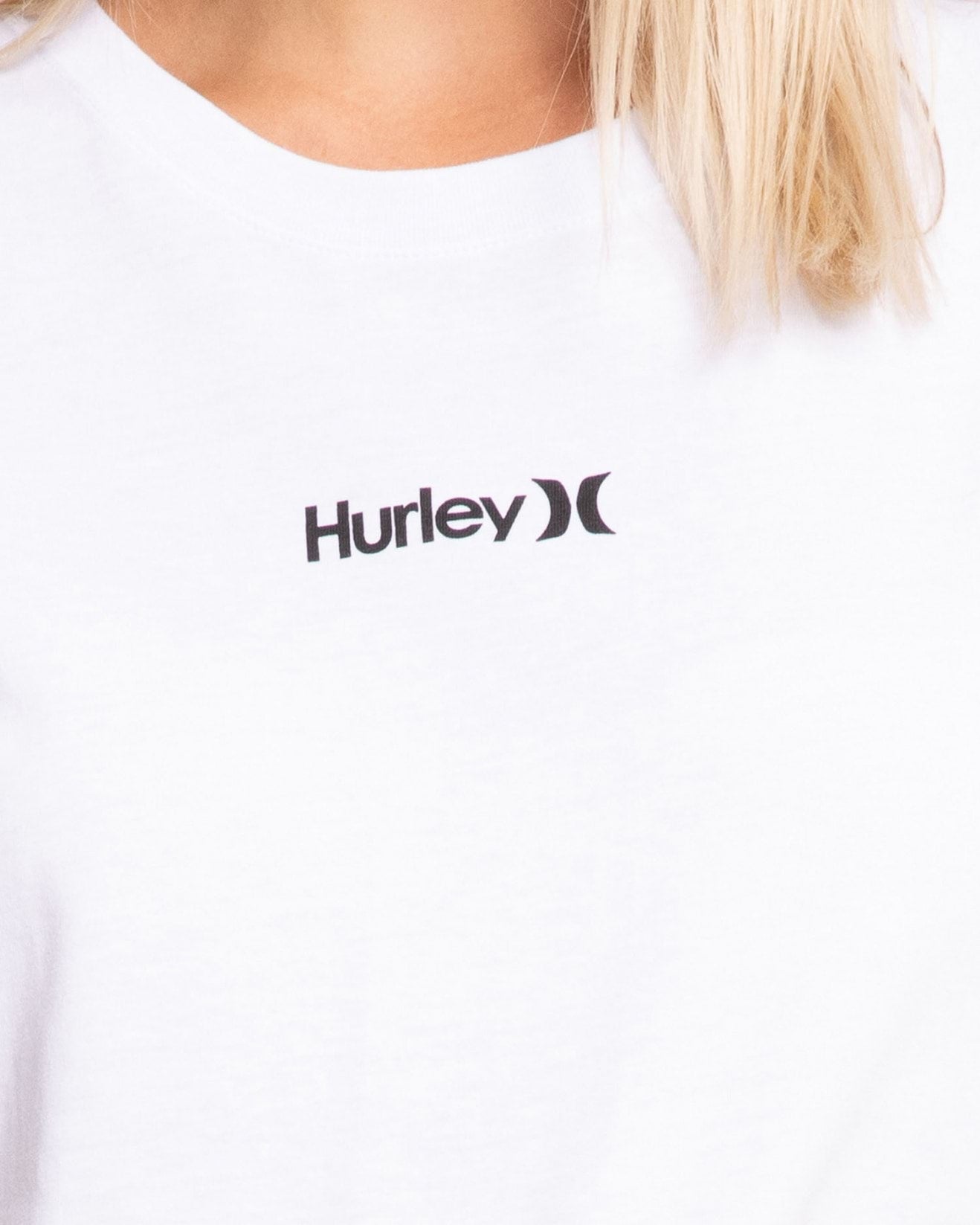 Hurley Smalls OAO Crop Tee White