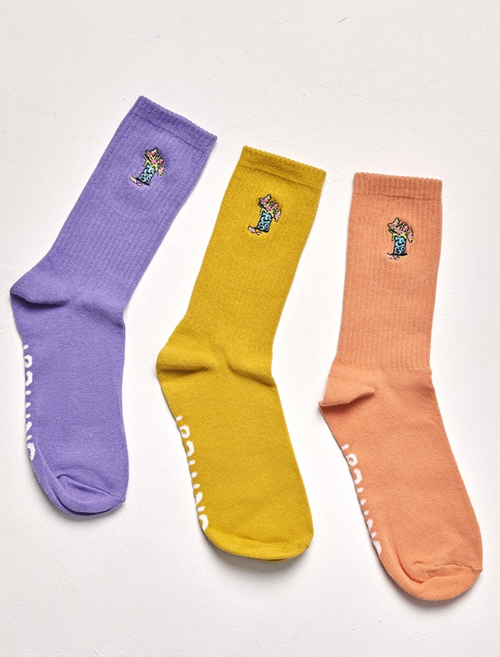 Critical Slide Bunched 3 Pck Socks