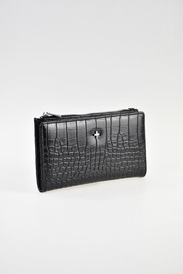Peta + Jain Oscar Black Croc/Silver