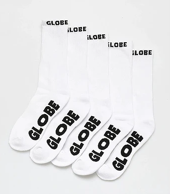 Globe Whiteout Sock 5 Pack