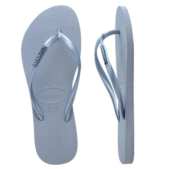 Havaianas Slim Metal Logo Ashley Blue
