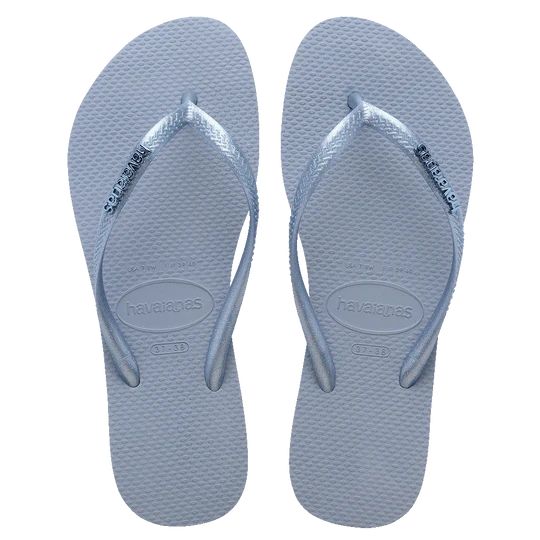 Havaianas Slim Metal Logo Ashley Blue