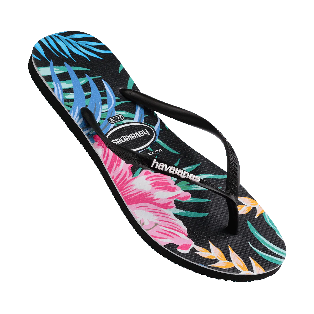 Havaianas Slim Floral Palm Surf Crew City