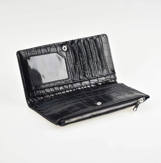 Peta + Jain Oscar Black Croc/Silver